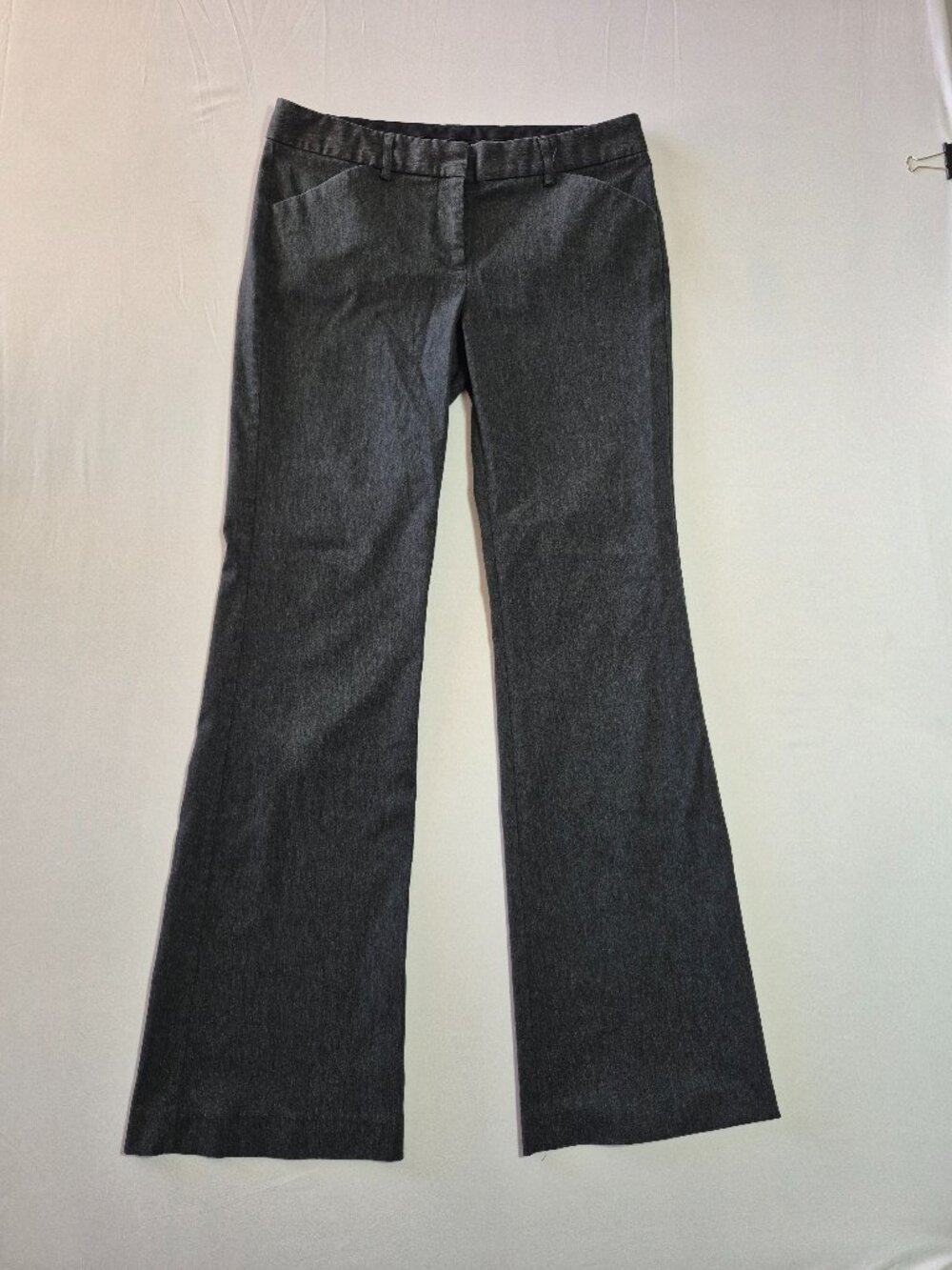 Express Editor Gray Bootcut Pants Size 6L 6 Long Stretch Work Flare Casual